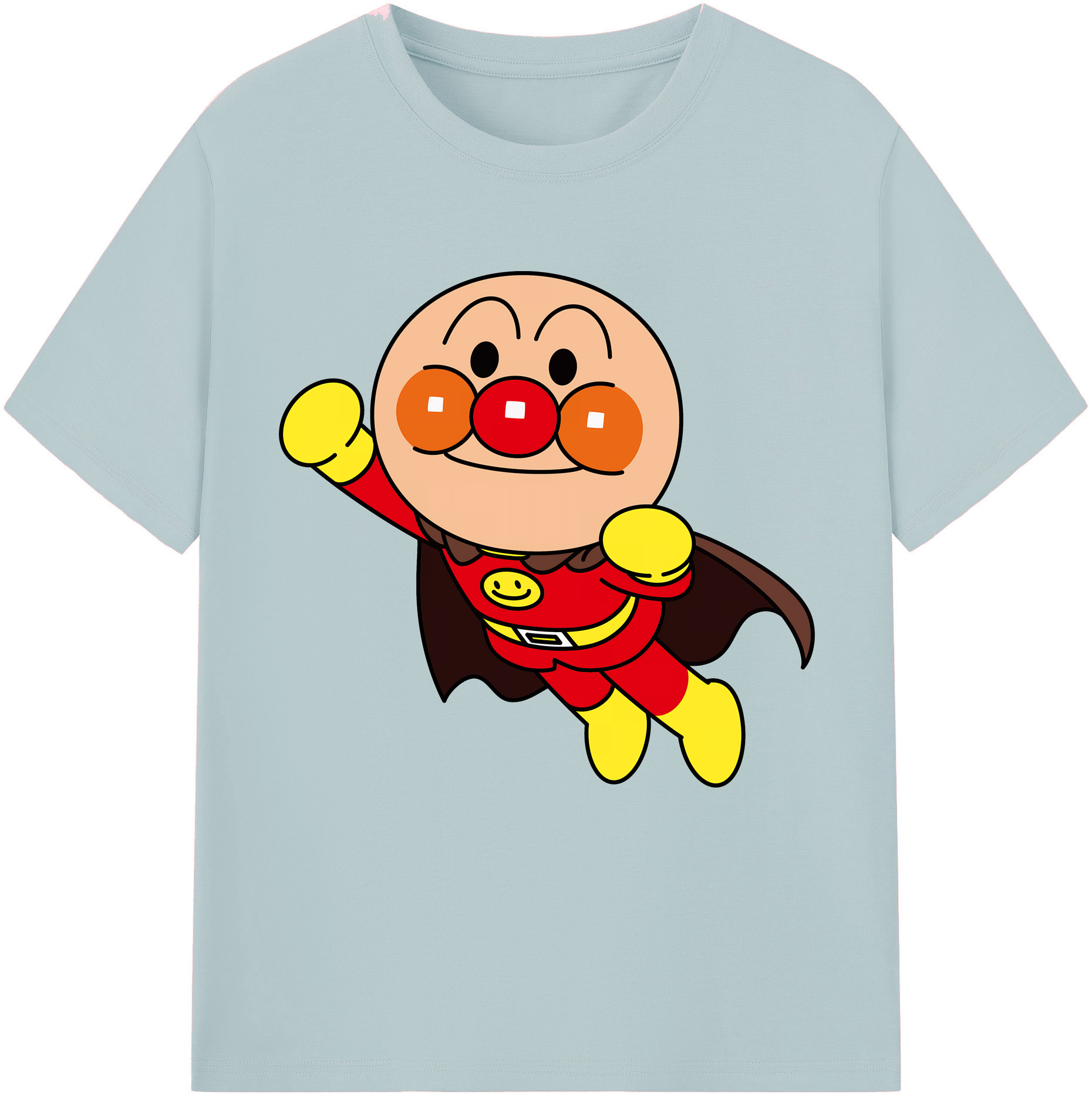 （画像用） アンパンマン Anpanman 綿100％半袖Tシャツ（フロントプリント）